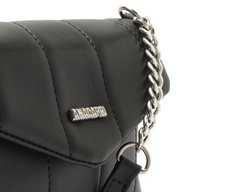 Bolsa Tiracolo Pequena Acolchoada Preta