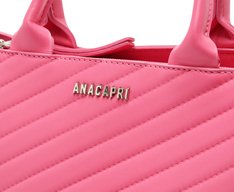 Bolsa Tote Média Texturizada Rosa