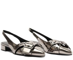 Sapatilha Slingback Mônica Prateada