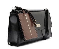 Bolsa Tiracolo Média Lisa Preta