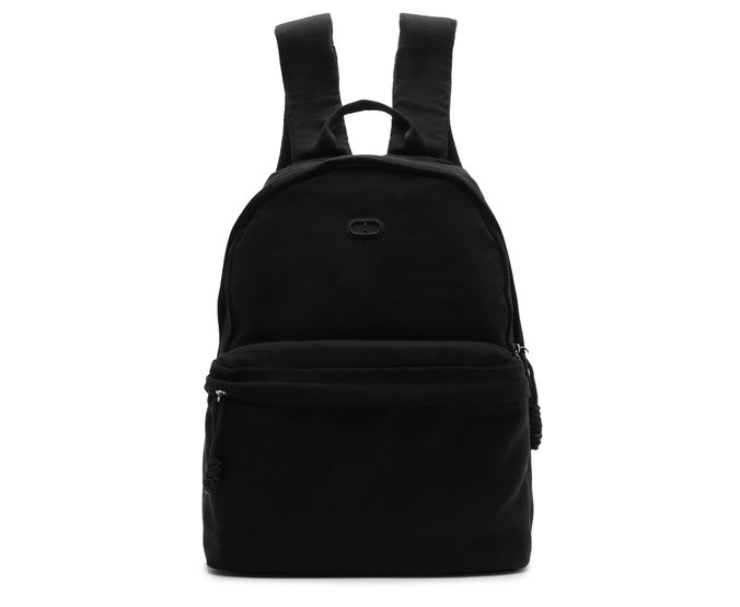 Mochila Grande Puxador Detalhe Nó Preta