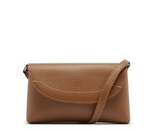 Bolsa Tiracolo Pequena Tampa Pop Marrom