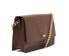 Bolsa Tiracolo Pequena Monocolor Marrom