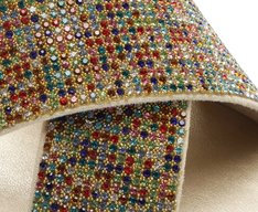 Rasteira Tiras Cruzadas Glam Multicolor