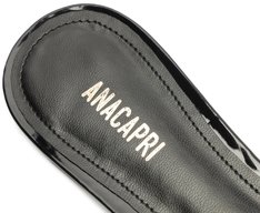 Sapatilha Slingback Tiras Verniz Preta