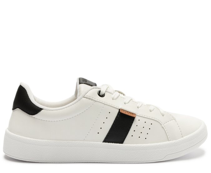 Tênis Pontilhado Basic Branco E Preto