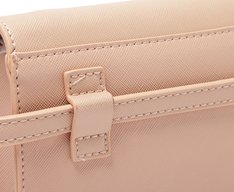 Bolsa Pochete Bege Aba Retangular