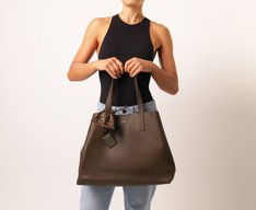 Bolsa Shopping Grande Eco Tec Marrom