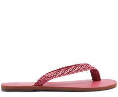 Rasteira Slim Trançada Rosa