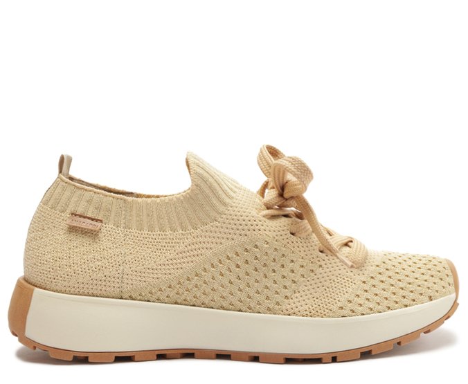 Tênis Knit Lavínia Bege