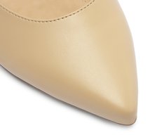Sapatilha Slingback Bico Fino Bege
