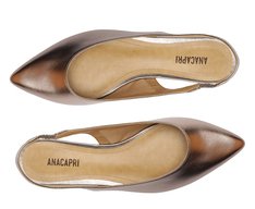 Sapatilha Slingback Bico Fino Prateada