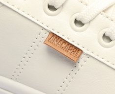 Tênis Basic Branco e Marrom
