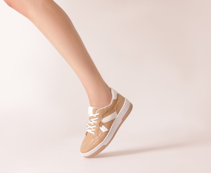 Tênis Recortes Kei Rosa