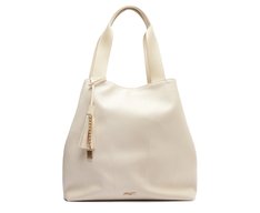 Bolsa Shopping Grande Pingente Bege