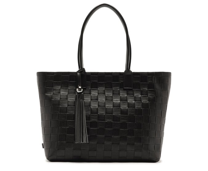 Bolsa Shopping Grande Trama Preta