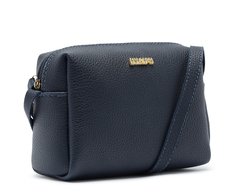 Bolsa Tiracolo Média Arredondada Azul