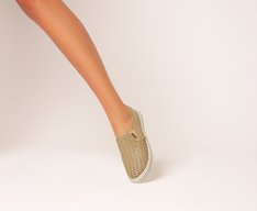Tênis Slip On Ana Bege