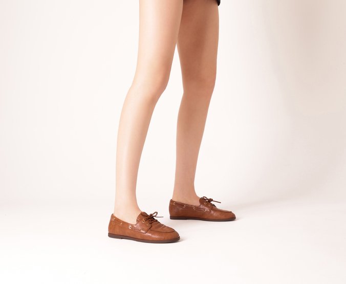 Mocassim Laço Boho Marrom