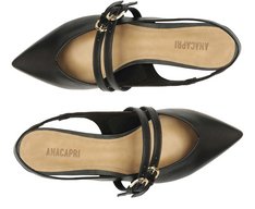 Sapatilha Slingback Tira Dupla Preta
