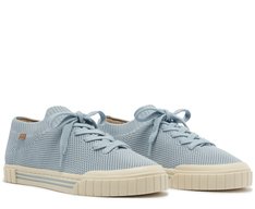 Tênis Knit Pontilhado Alê Azul