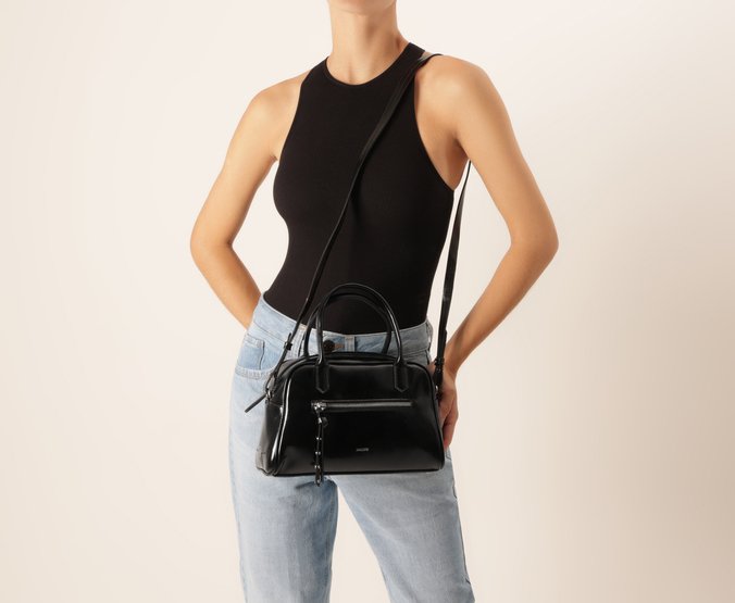Bolsa Tote Média Soft Hobo Preta