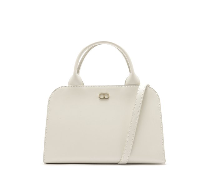 Bolsa Tote Média Estruturada Branca