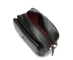 Bolsa Tiracolo Média Bolso Frontal Preta