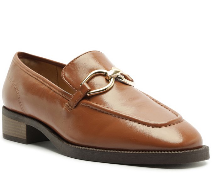 Mocassim Bridão Salto Bloco Marrom
