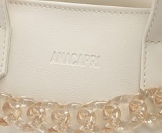 Bolsa Tote Pequena Corrente Branca