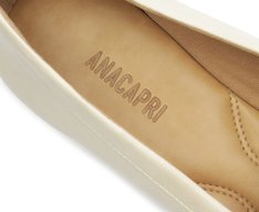 Mocassim Liso Adorno Branco