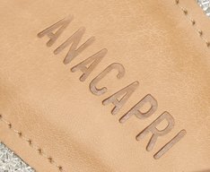 Rasteira Multitiras Textura Glam Prata