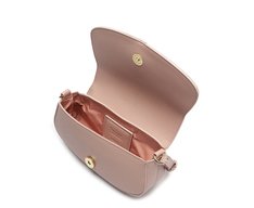 Bolsa Tiracolo Pequena Pingente Bege