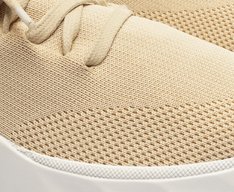 Tênis Sola Alta Chunky Knit Nude