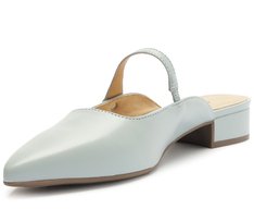 Mule Com Tira Esfera Salto Bloco Azul