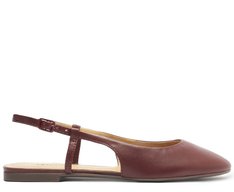 Sapatilha Slingback Bico Quadrado Basic Rosa