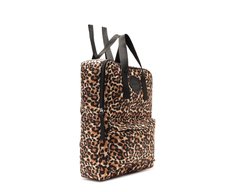 Mochila Grande Estruturada Quadrada Animal Print