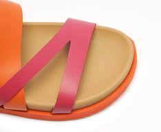 Papete Tiras Assimétricas Laranja