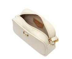 Bolsa Tiracolo Pequena Arredondada Glam Branca
