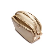 Bolsa Tiracolo Média Alça Redonda Dourada