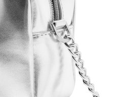 Bolsa Tote Pequena Matelassê Prateada
