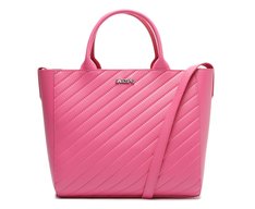 Bolsa Tote Média Texturizada Rosa