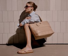 Bolsa Shopping Grande Bege