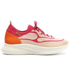 Tênis Sporty Knit Sola alta Rosa