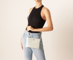 Bolsa Tiracolo Pequena Clássica Branca