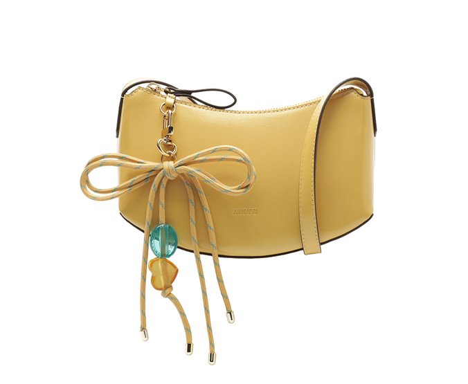 Bolsa Tiracolo Pequena Gummy Amarela
