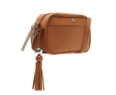 Bolsa Tiracolo Média Maxi Barbicacho Marrom