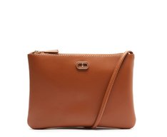 Bolsa Tiracolo Pequena Clássica Marrom