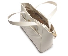 Bolsa Tote Grande Matelassê Zig Branca