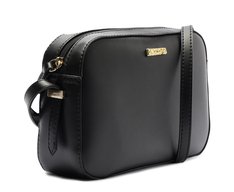 Bolsa Tiracolo Média Retangular Minimal Preta